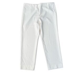 St. John Straight Leg Pants in White/Cream 18